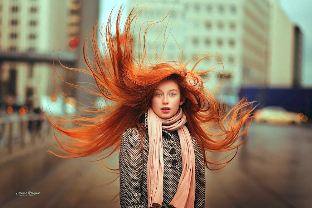 Scarlet Taylor with red hair