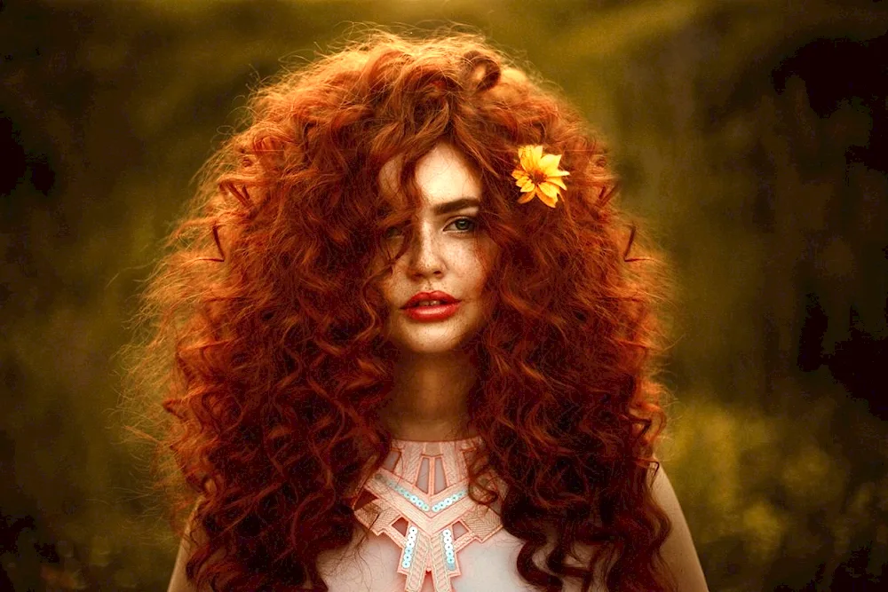 Red curls