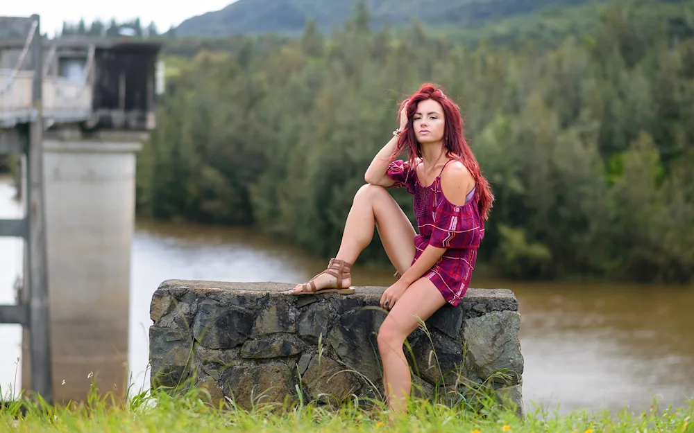 Red-haired beauties in nature