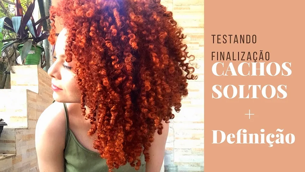Red Afro braids canekalon