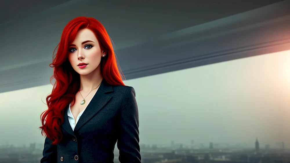 Redheaded actress