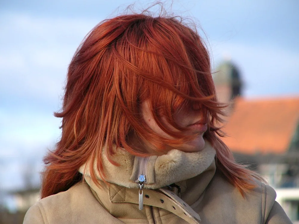 Scarlet Taylor with red hair