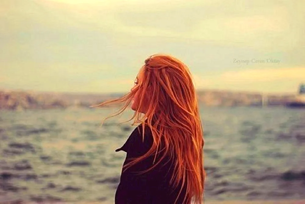 Girl with red hair