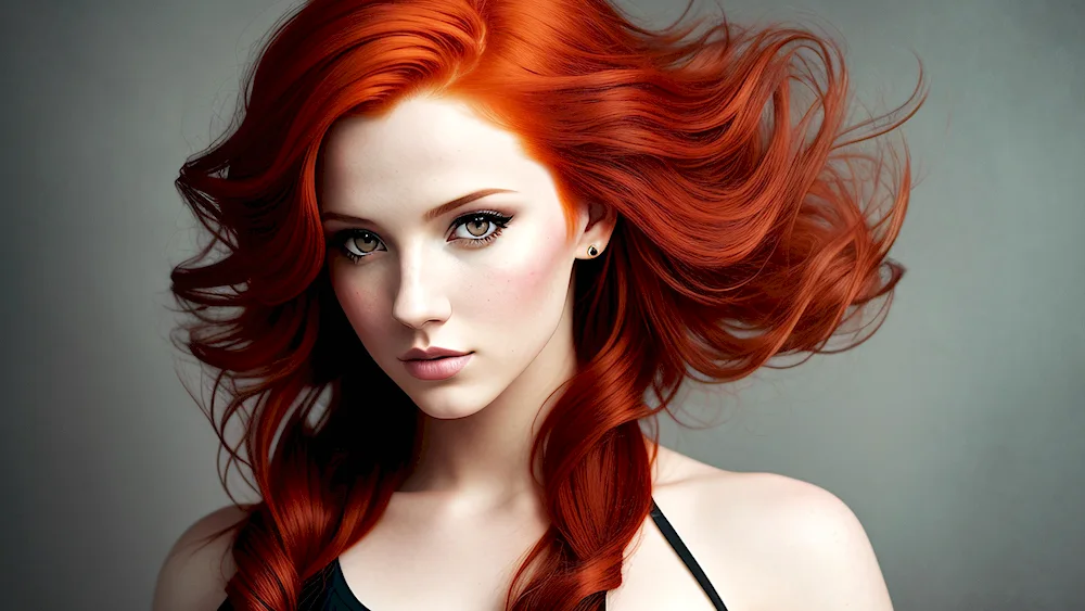 Girls red hair