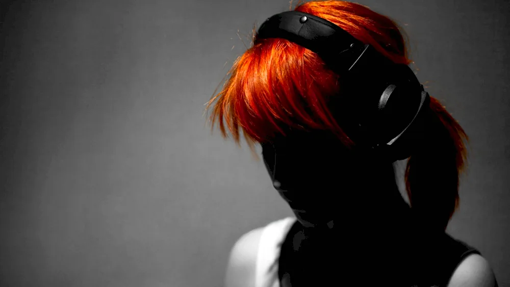 Red short hair