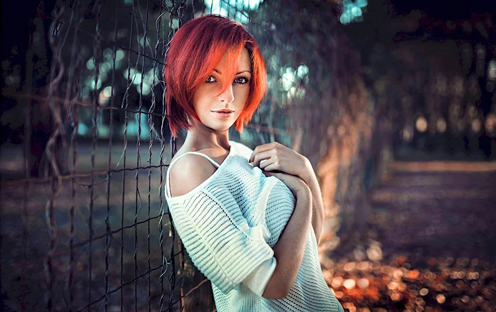 Redhead short hair