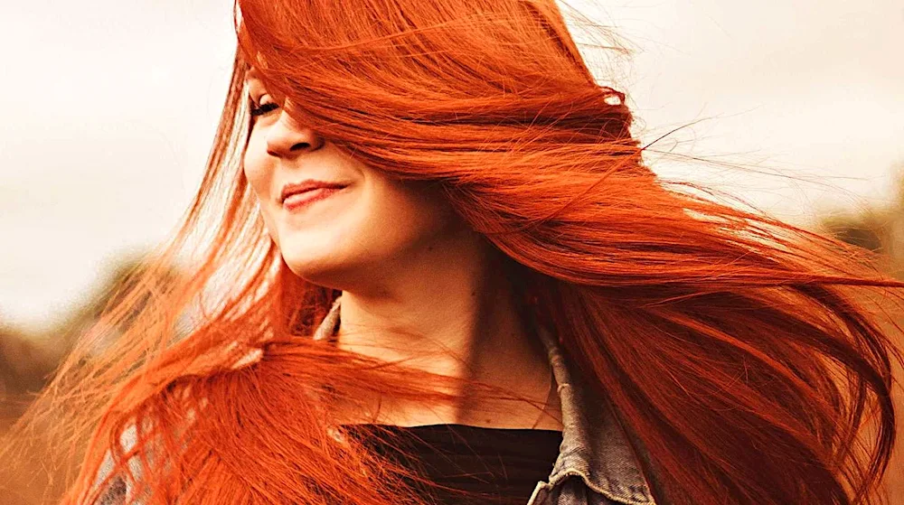 Red hair.