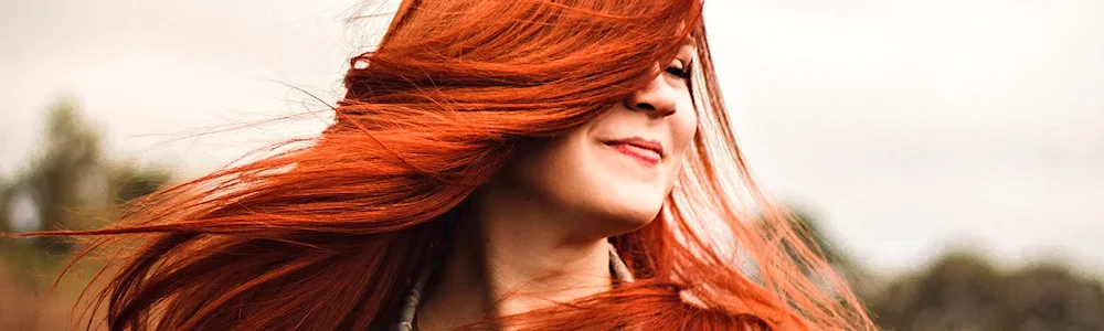 Red hair before and after
