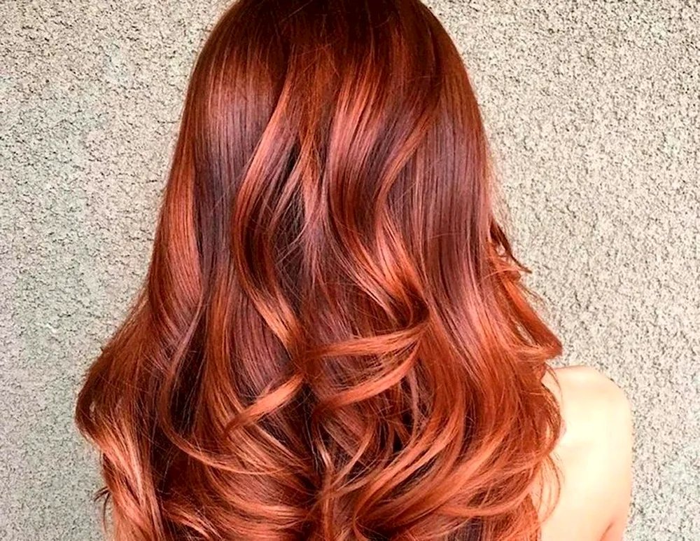 Red balayage