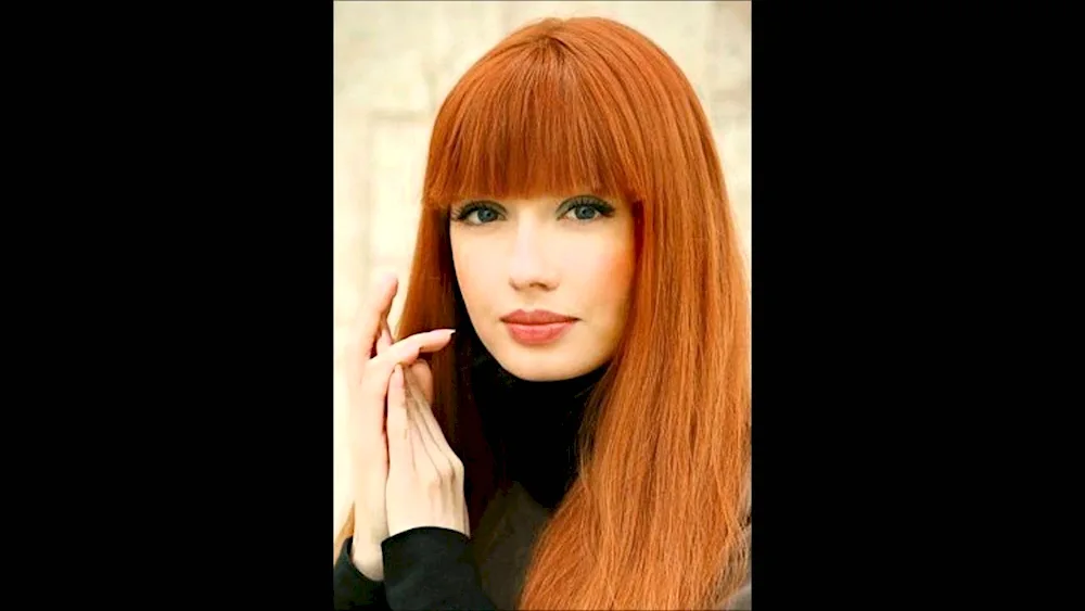 Titian red hair shade