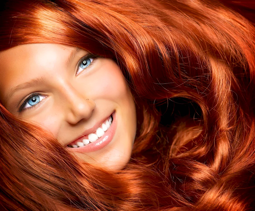 Red hair colour