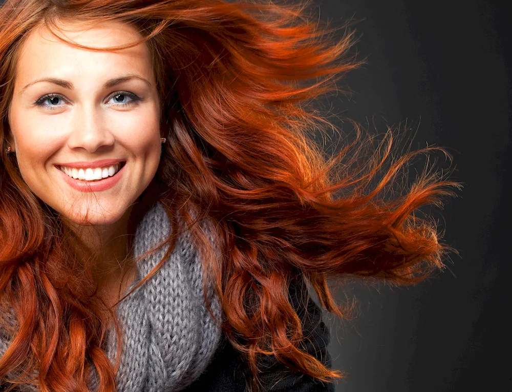 Red hair colour
