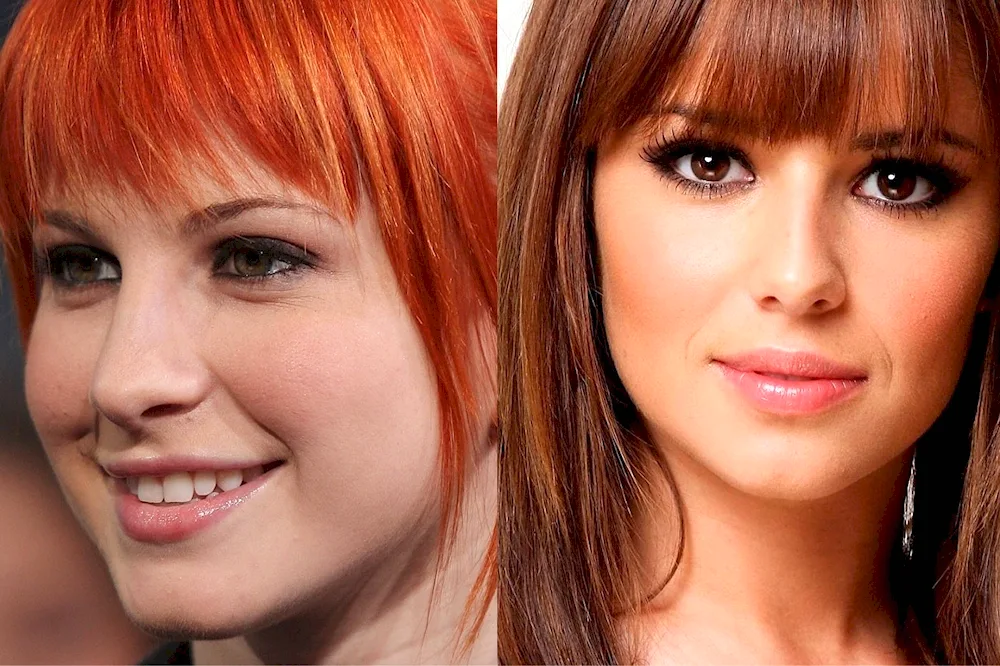 Redhead hair colour for brown eyes