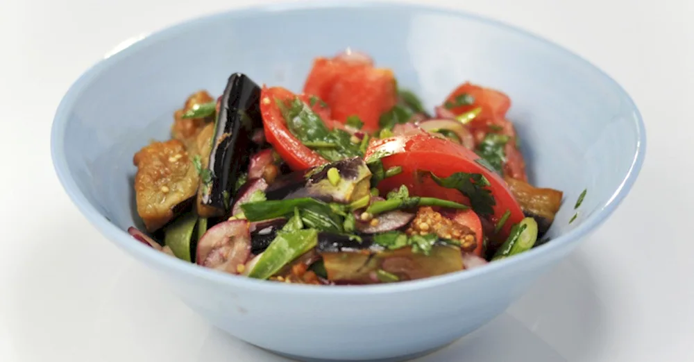 Eggplant appetiser for a festive table