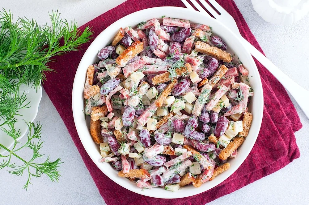 Salad corn beans kiryeshki