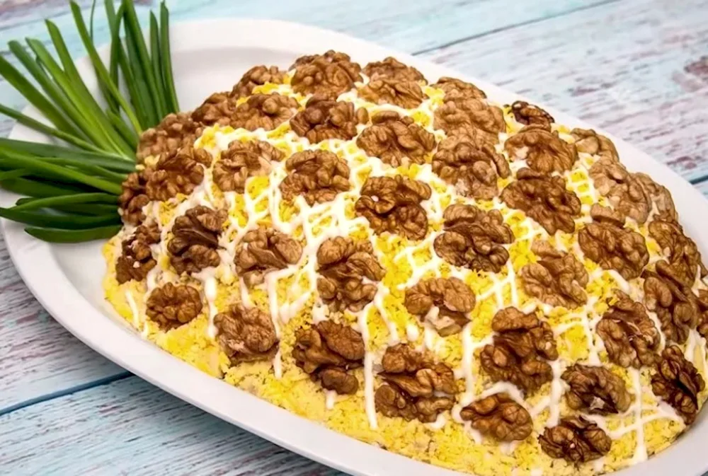 Salad with pineapple