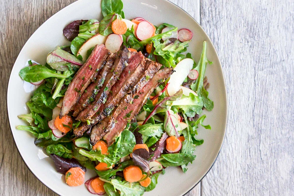 Salads with meat