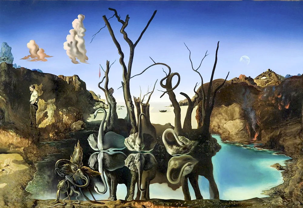 Salvador Dalí ‘swans reflecting in elephants’