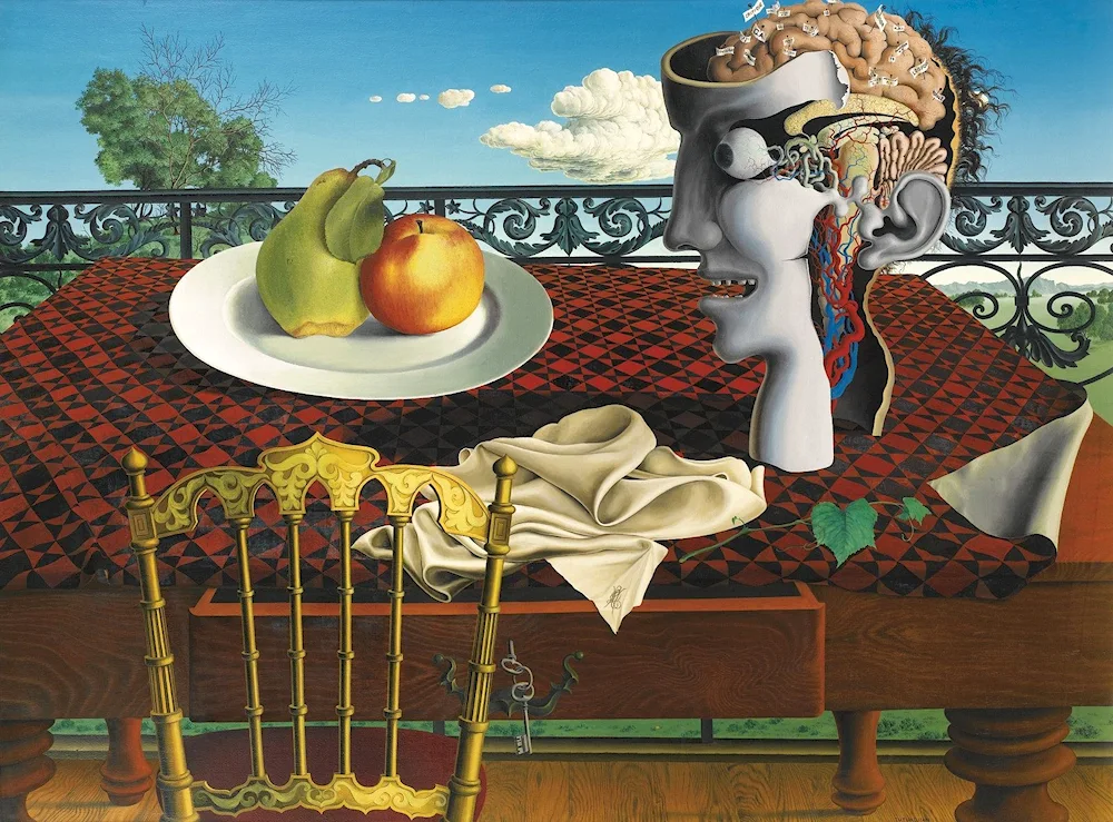 Salvador dali still life in moonlight