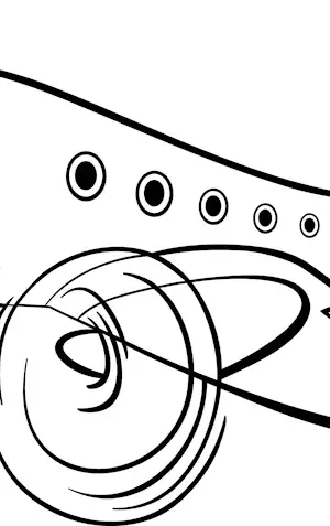 Aeroplane colouring for children