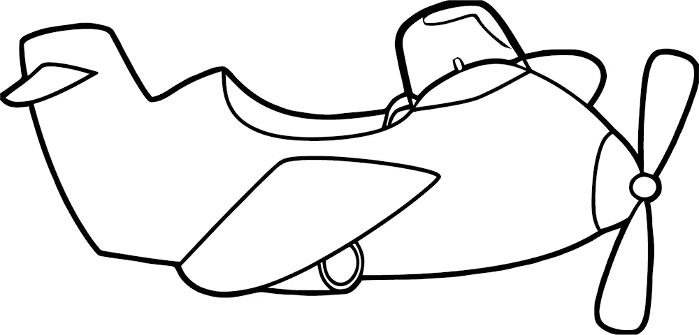 Amplane colouring for children