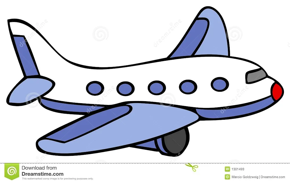 A plane drawing for kids