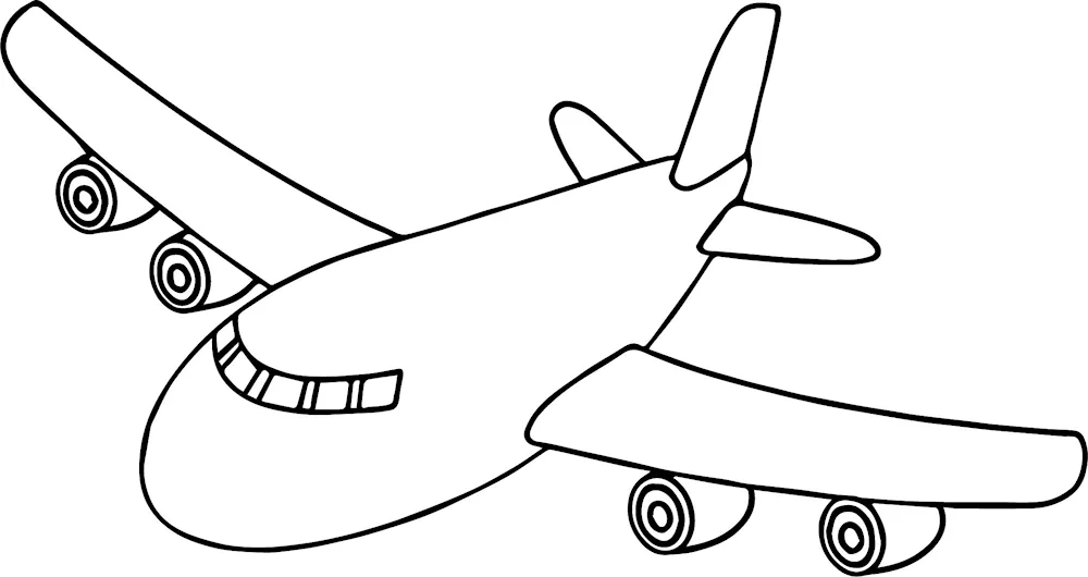 Aircrafts. Colouring