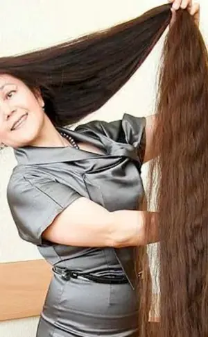 The longest hair in the world in a girl