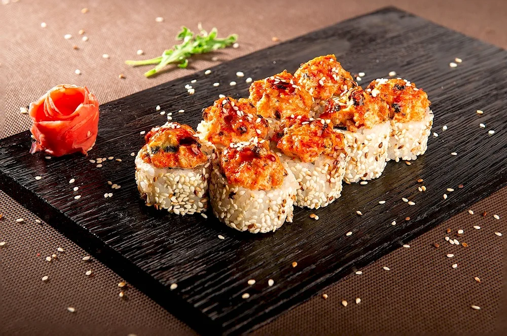 Baked cheeze crab roll