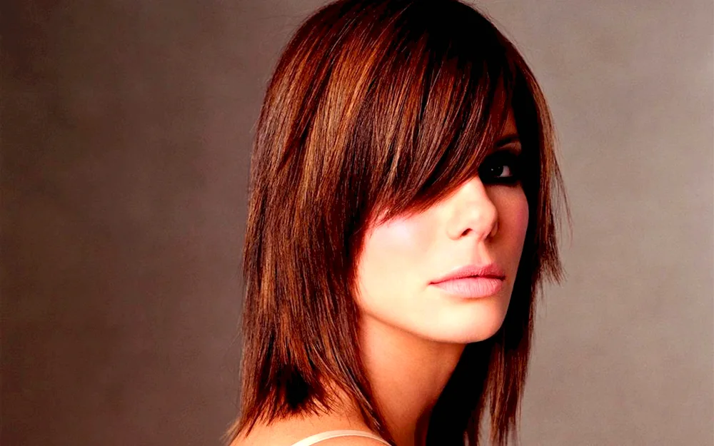 Sandra Bullock with bangs