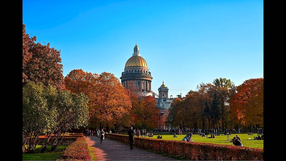 St. Petersburg St. Petersburg St. Isaac's Cathedral Autumn