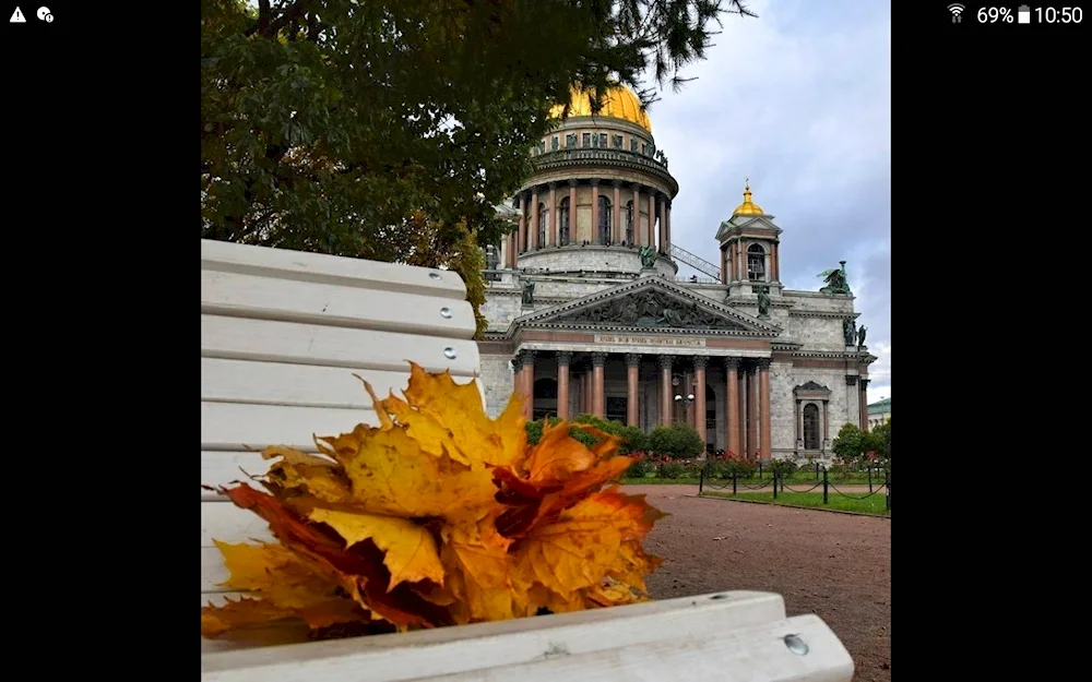 St. Petersburg St. Isaac's Cathedral Autumn