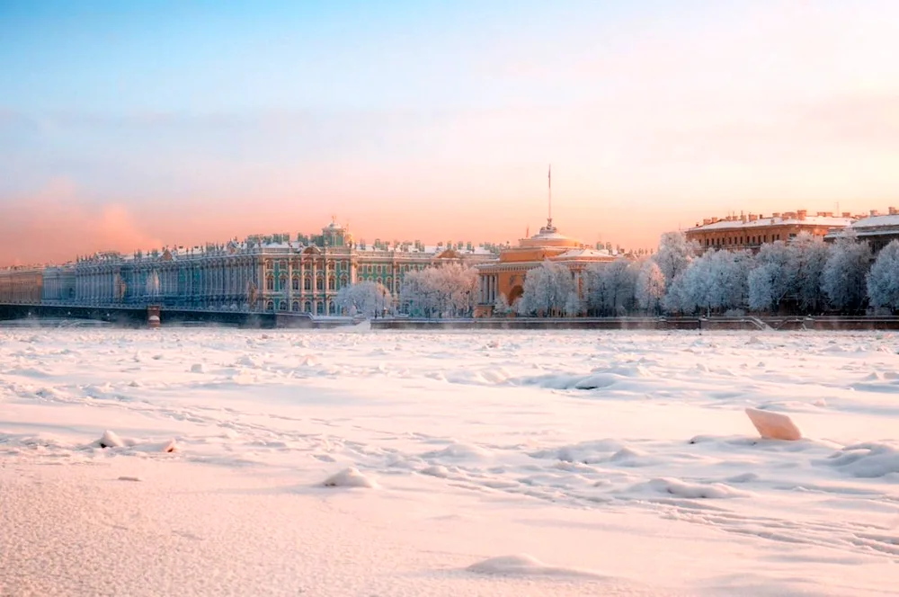 Saint Petersburg St. Petersburg Neva in winter