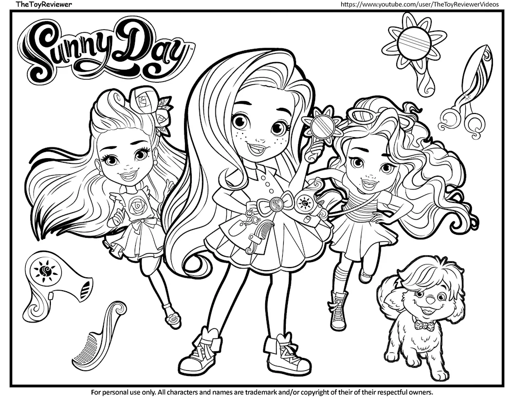 Colouring for girls