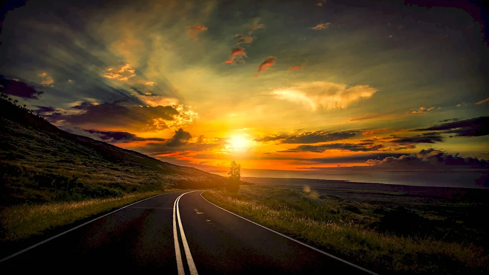 Sunset road