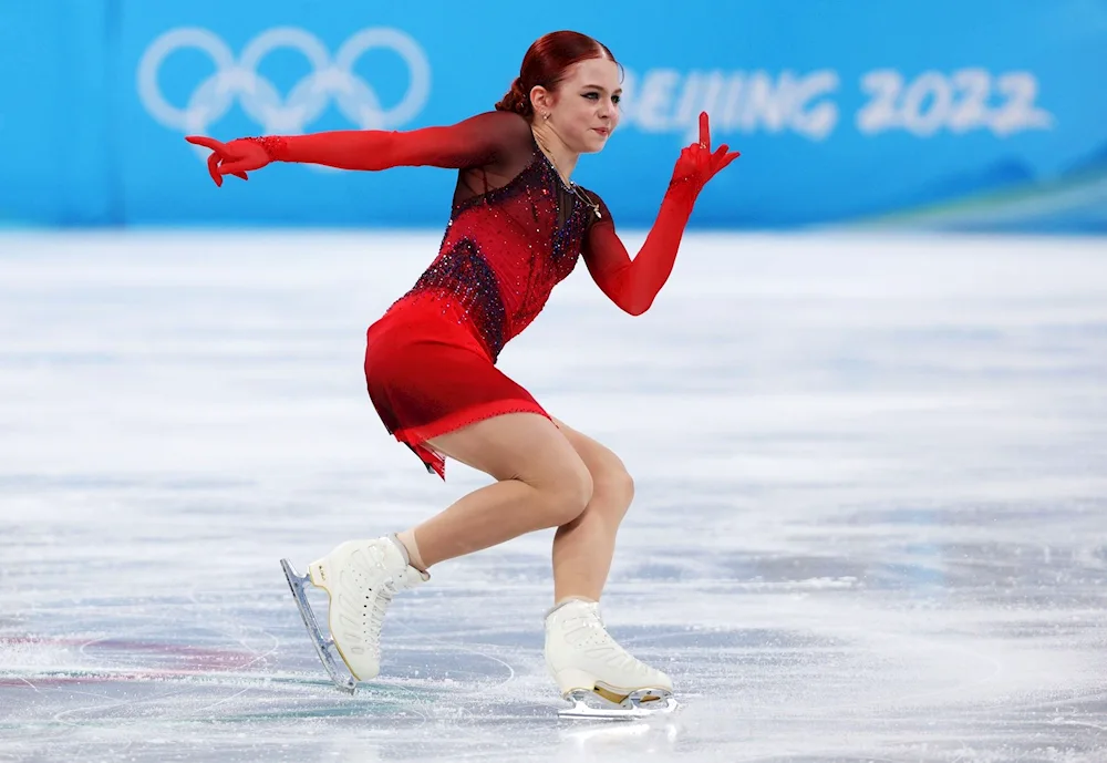 Sasha Trusova figure skater 2022