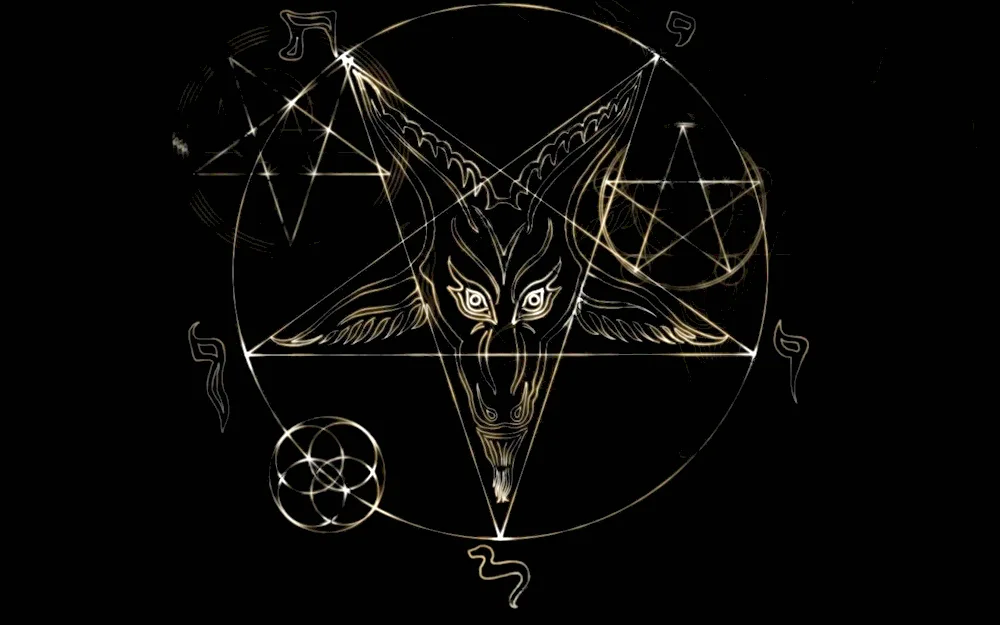 Satanic pentagram 666