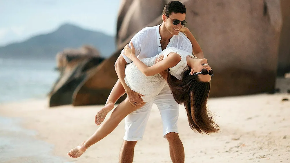 Couple on the seashore