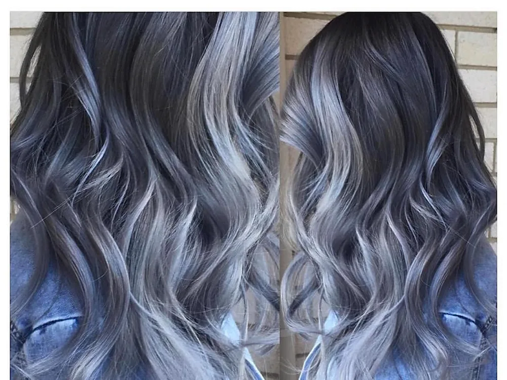 Grey balayage