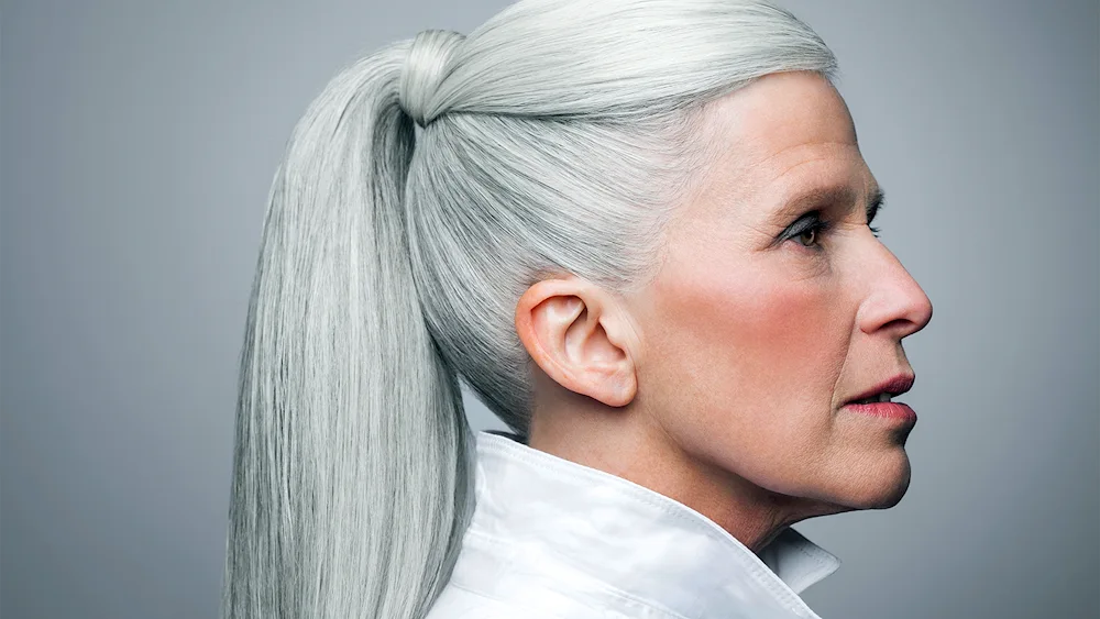 Grey hair from fear