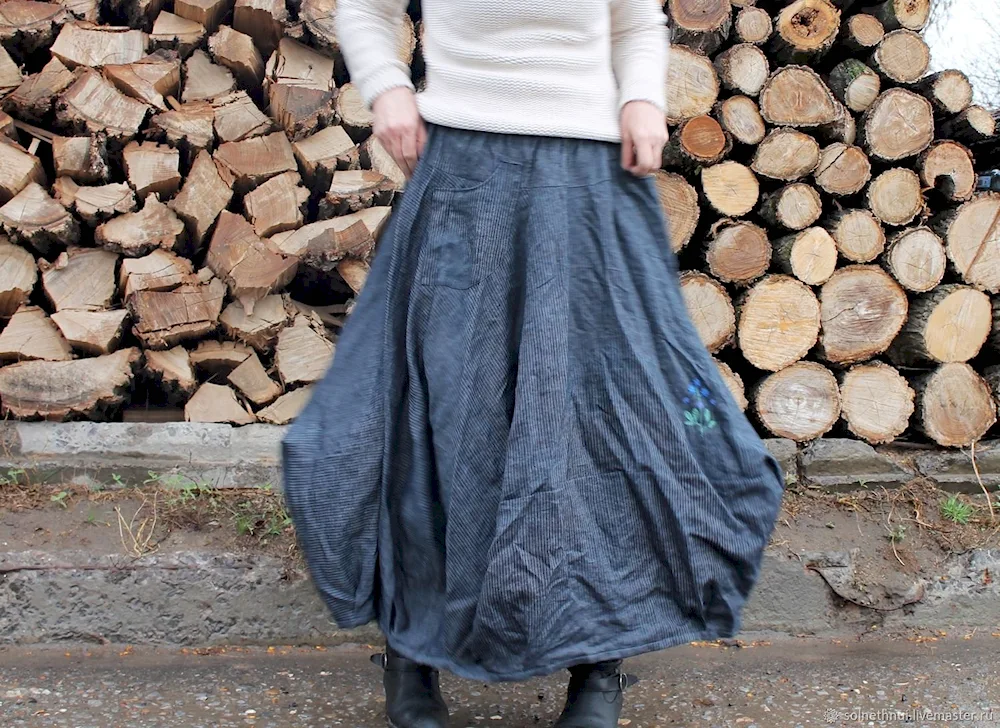 Sela Casual Original linen skirt