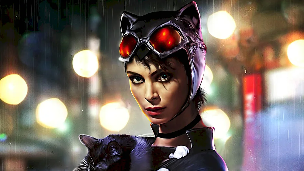 Holly Berry woman cat