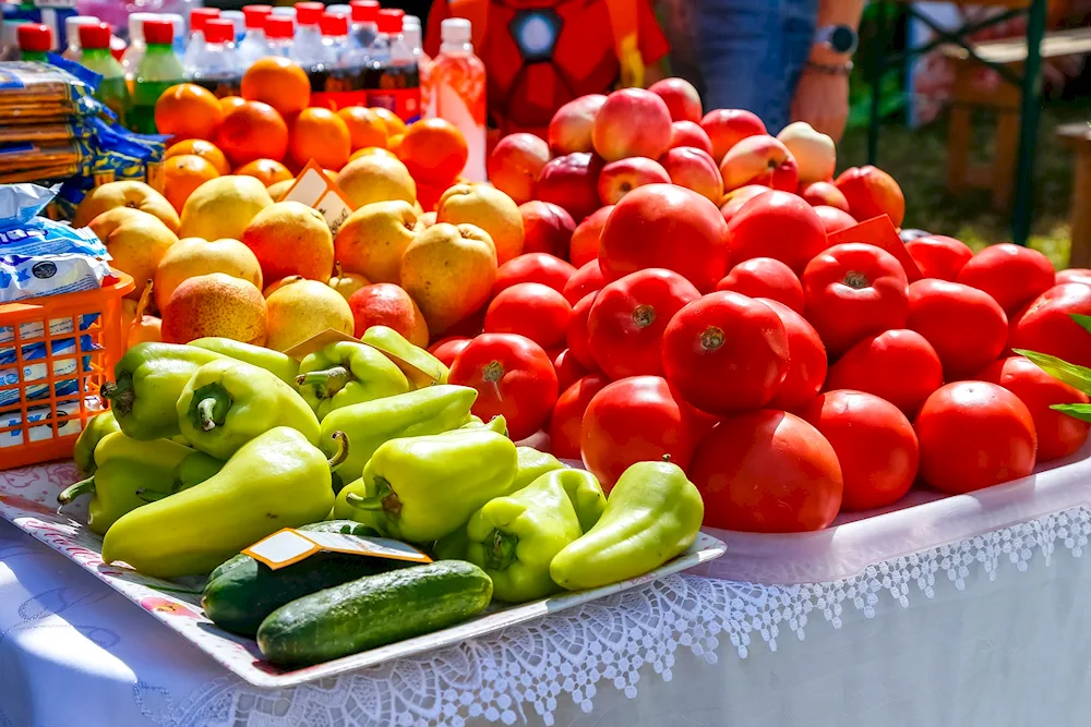 Vegetables at the market