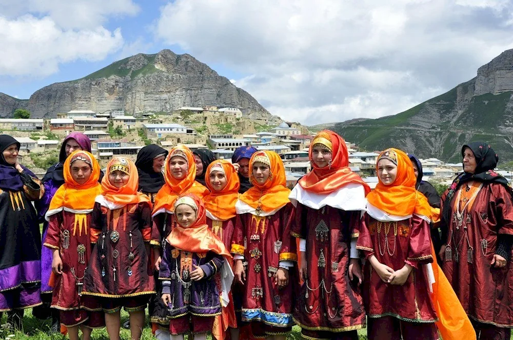The village of Balkhar in the Akushinsky district
