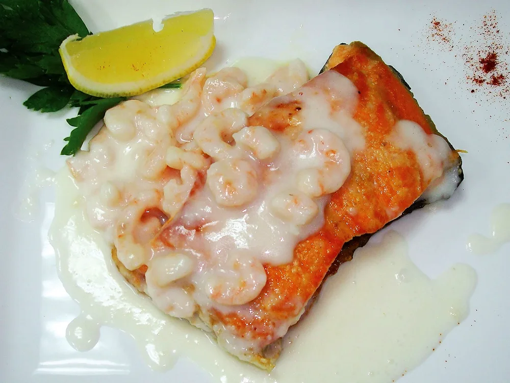 Semga in cream sauce