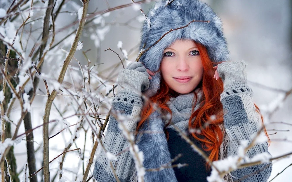 Girl in winter