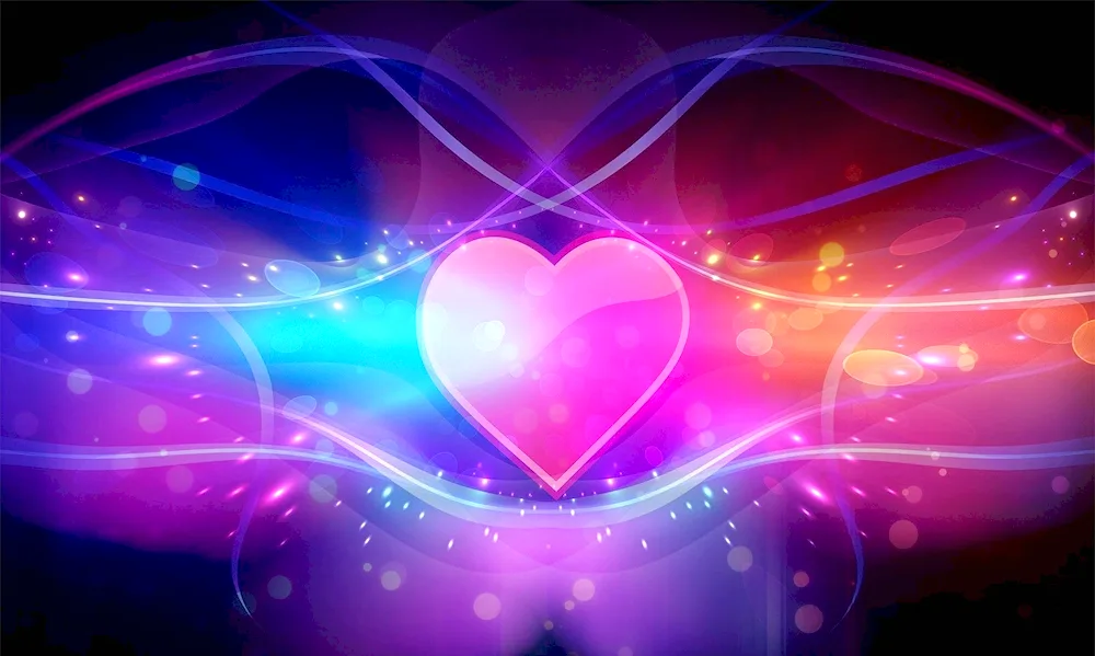 Purple background with hearts