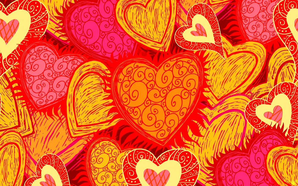 Hearts background