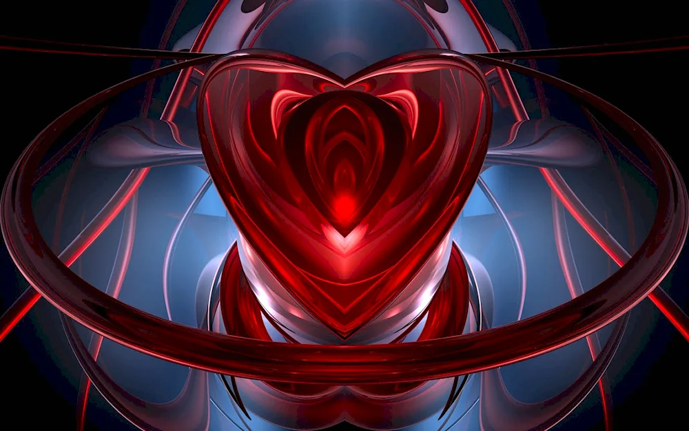 Hearts abstract