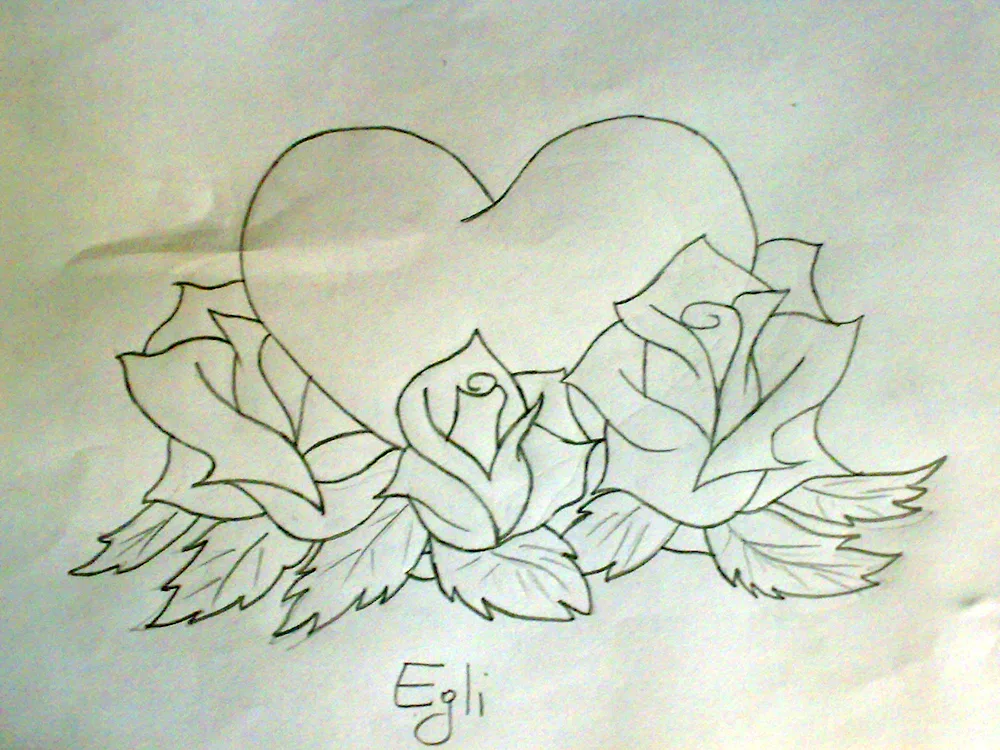Drawing heart